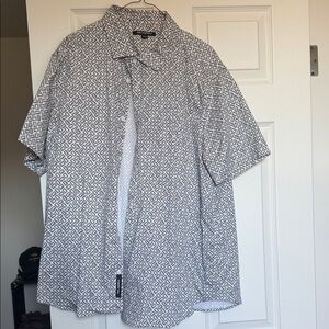 Karl Lagerfeld Geometric Patterned Short Sleeve Shirt size XXL